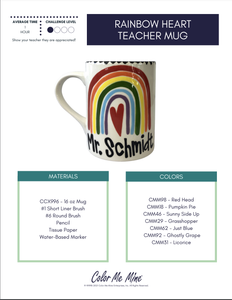 Rainbow Teacher Mug Project Kit