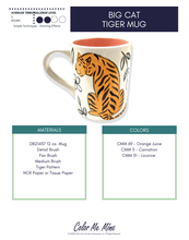 Load image into Gallery viewer, Big Cat Tiger Mug Project Kit
