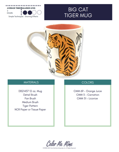 Big Cat Tiger Mug Project Kit
