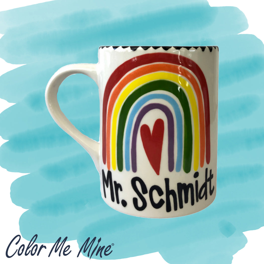 Rainbow Teacher Mug Project Kit